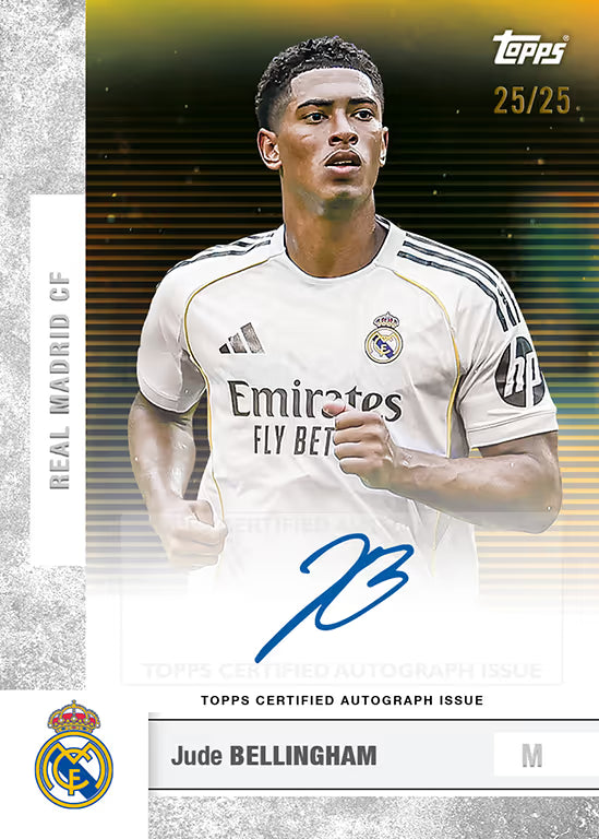 2025-26 TOPPS Real Madrid C.F. Team Set Soccer Cards Box