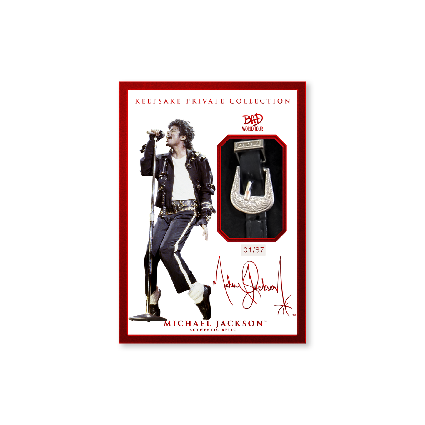 Michael Jackson Bad World Tour Keepsake Premiere Collection - Hobby Box