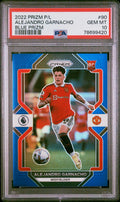 2022-23 PANINI PRIZM PREMIER LEAGUE #90 ALEJANDRO GARNACHO BLUE PRIZM /175