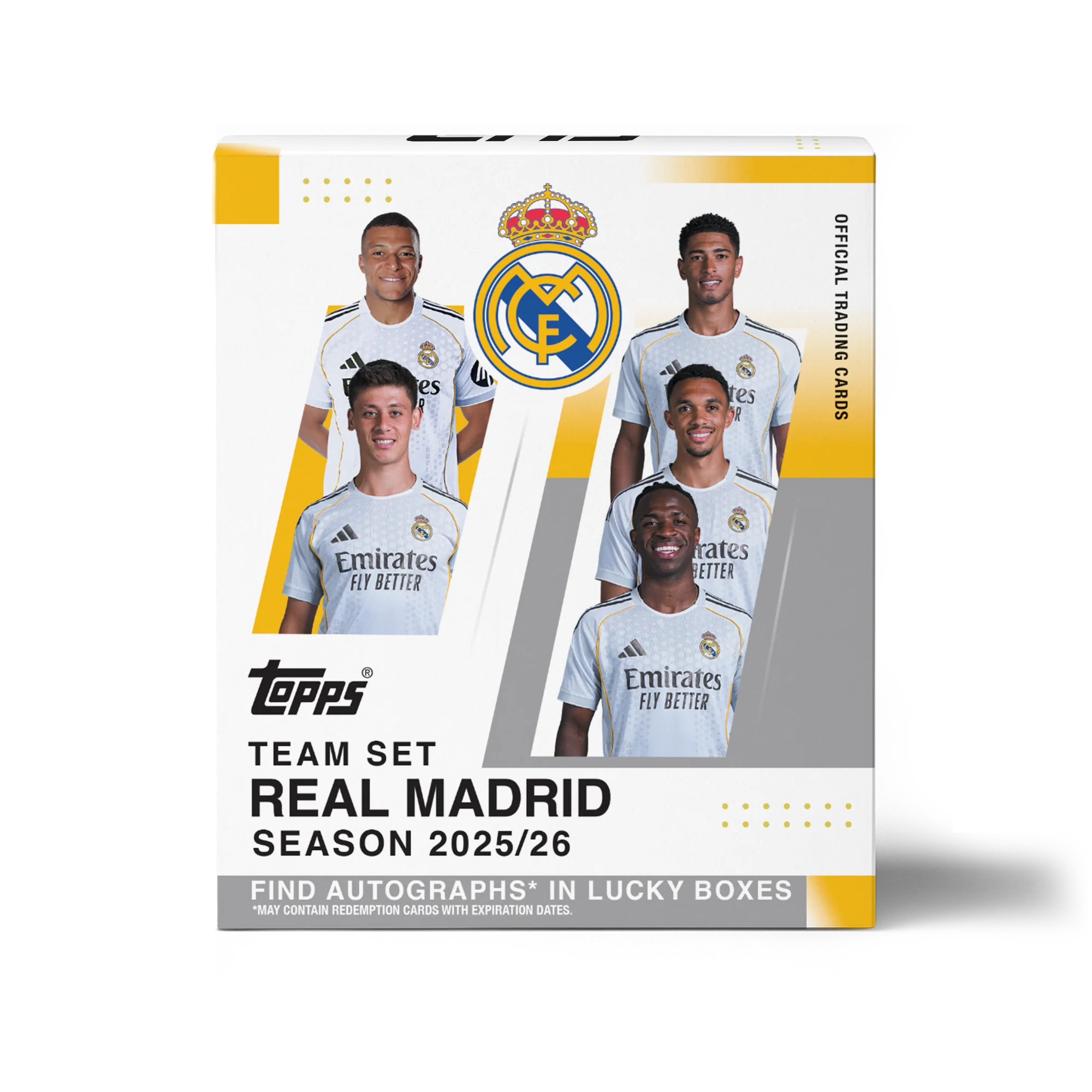 2025-26 TOPPS Real Madrid C.F. Team Set Soccer Cards Box