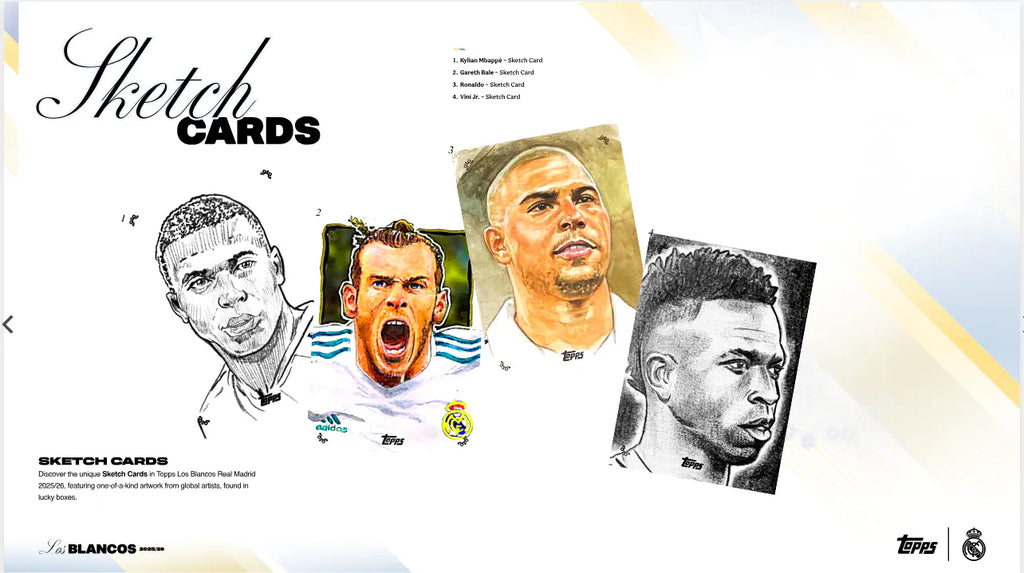 2025-26 TOPPS Los Blancos Real Madrid C.F. Soccer Cards Box