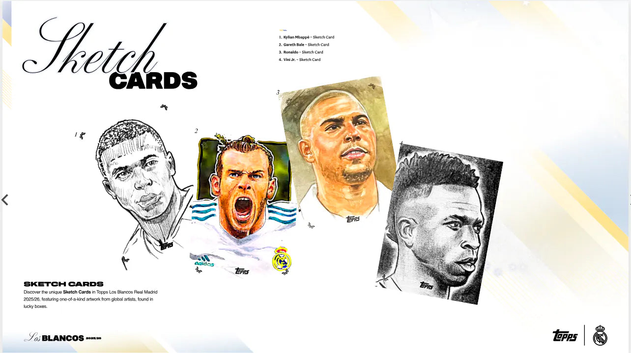 2025-26 TOPPS Los Blancos Real Madrid C.F. Soccer Cards Box